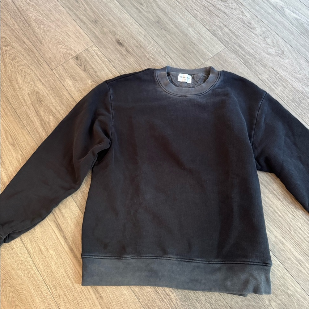 COTTON CITIZEN FADED BLACK CREWNECK SWEATER